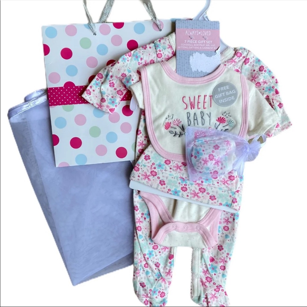 7 Piece Baby Girl Gift Set